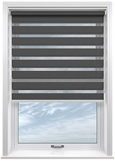 Nightshade, Blue Grey Grain - Twist&Fit Day and Night Blind